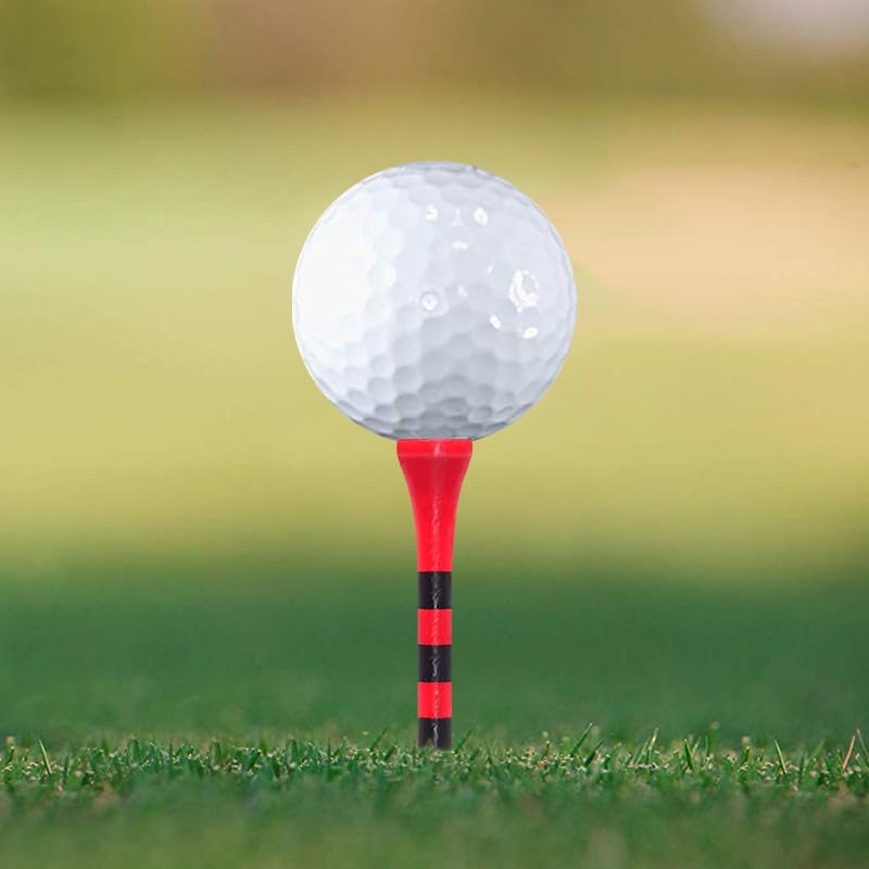 Zivisk Wooden Golf Tees 2-3/4 inch 100 Count 2.75" Long Golf Wood Bamboo Tees(Red,70mm) - Image 4
